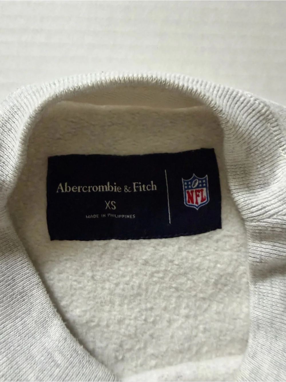 Abercrombie & Fitch NFL San Francisco 49ers Gray Crewneck Pullover Size XS